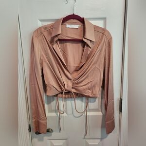 ASTR Women's Blush Wrap Blouse